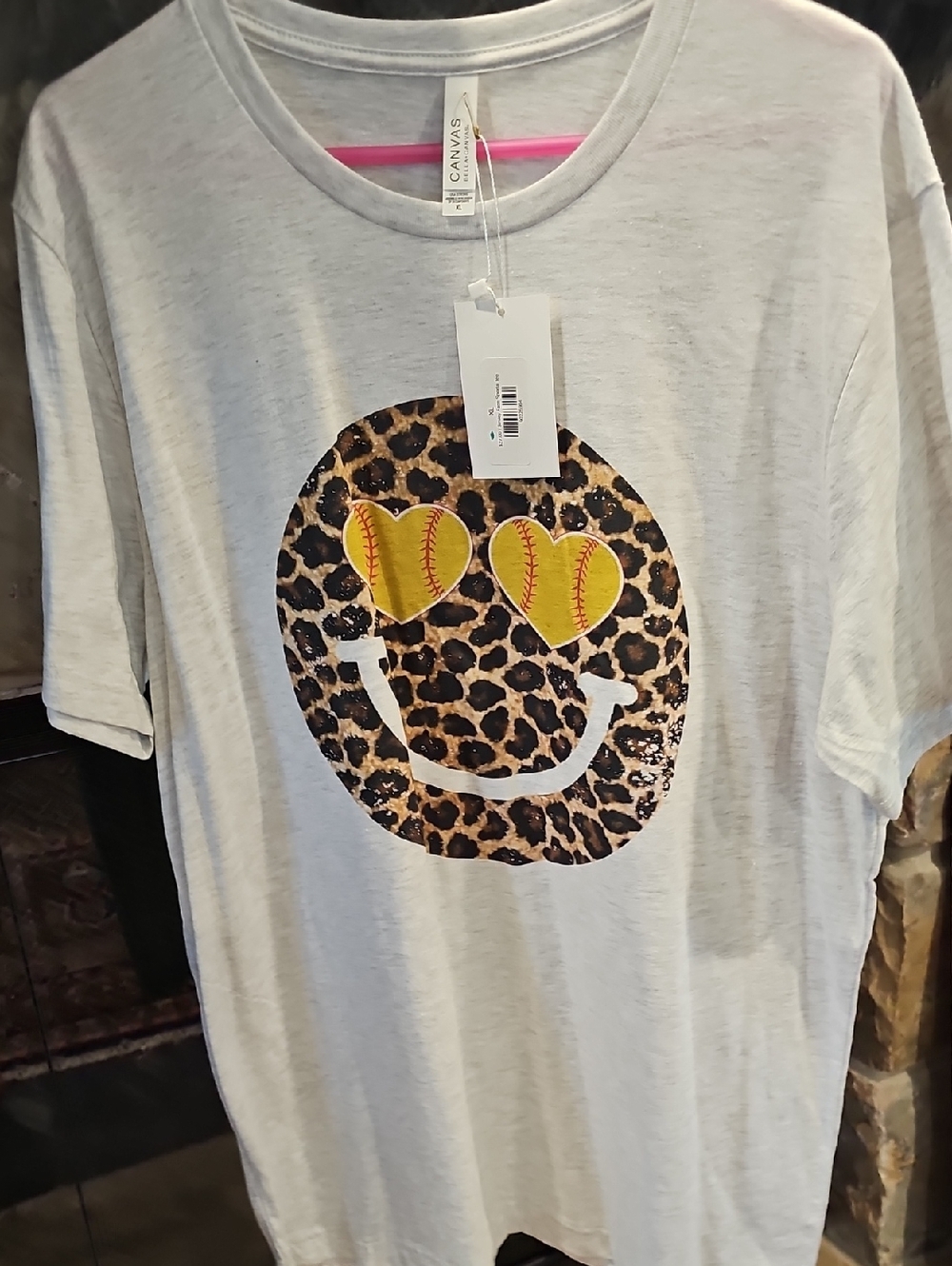 NWT Softball Smiley TShirt XL